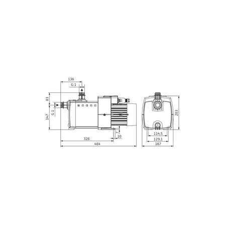 Pompa do wody Wilo-HiMulti 3-45 P/1/5/230/S1 wielostopniowa pompa wirowa w wersji samozasysającej. Wysokosprawna hydraulika, niskie zużycie prądu i niezwykle zwarta konstrukcja dzięki optymalizacji silnika, cicha praca, 1~230V