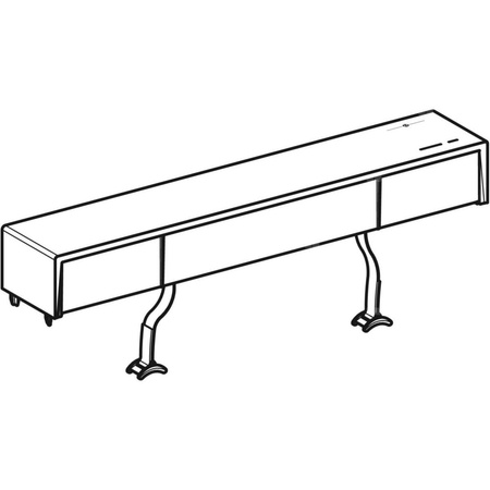Pokrywa spłuczki do modułu sanitarnego Geberit Monolith Plus do WC: Aluminium szczotkowane, Napięcie robocze=4.1V DC