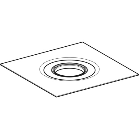 Kołnierz przyłączeniowy Geberit Pluvia do pokryć bitumicznych