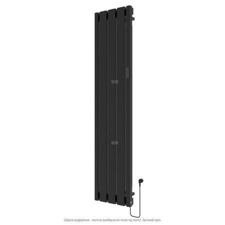 GRZEJNIK ELEKTRYCZNY KAGA SMART AIR ELECTRO KAGED-40/160C31U PODTYNKOWE PRAWE C31 BLACK MAT