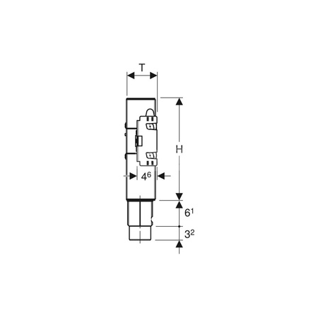 Zestaw nakrętek kołnierzowych Geberit (2 szt.)