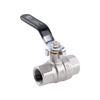 Zawór kulowy PERFEXIM HUZAR typ ciężki PHA-200/1 mosiądz niklowany 1 1/2'' GW, uchwyt: dźwignia