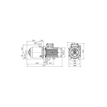 Wilo-Medana CH1-L.604-1/E/F/10T wysokociśnieniowa pozioma pompa do wody
