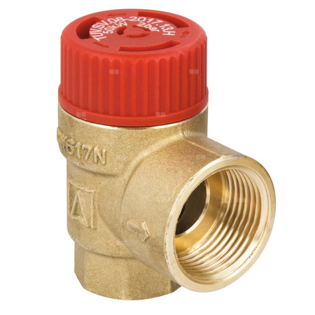 Zawór przelewowy AFRISO MS mosiądz 3 bar GW 1/2'' x 3/4''