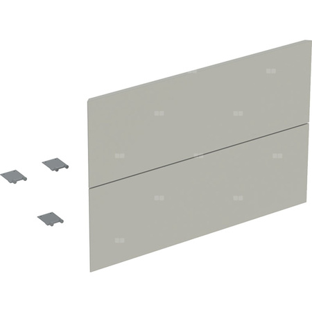 Zestaw frontów szuflad (2 szt.) do dolnej szafki pod umywalkę z dwoma szufladami GEBERIT ONE, kol. szary matowy szer.750 mm