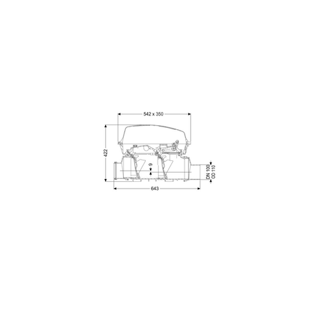 Zawór zwrotny (zasuwa burzowa) Staufix SWA DN100