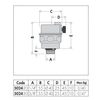 ROBOCAL - Odpowietrznik automatyczny 1/4" GZ. Upust poziomy