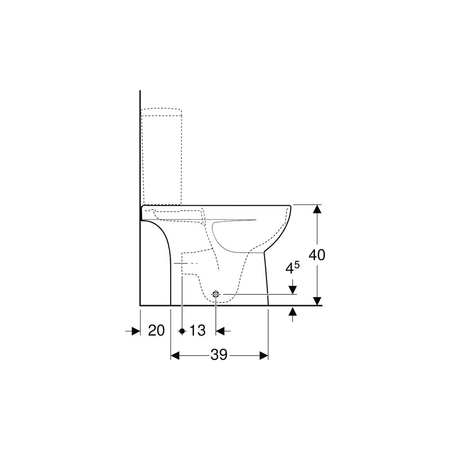 Deska sedesowa Geberit Selnova Compact, mocowanie od góry: Wolne opadanie=Tak, Zawiasy wypinane=Tak, Mocowanie=Od góry, Biały / Błyszczący