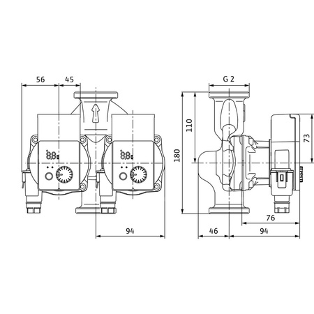 Pompa obiegowa WILO Yonos PICO-D 30/1-6 1 x 230 V 50/60 Hz, PN 10/10bar