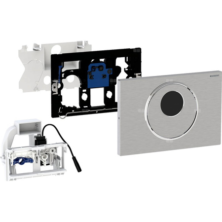Elektroniczny zestaw uruchamiający WC Geberit, IR, Sigma10, 8cm(2016), stal nierdz.