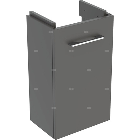 Dolna szafka pod umywalkę kompaktową Geberit Selnova Square, z jednymi drzwiami: Szerokość umywalki=36cm, Lava