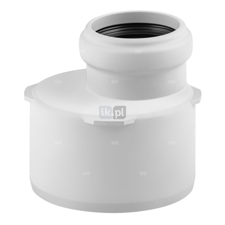 Złącze MAGNAPLAST SKOLAN safe dBL redukcja, PP (biały), DN 110 x DN 70 (ww x wz), do kanalizacji