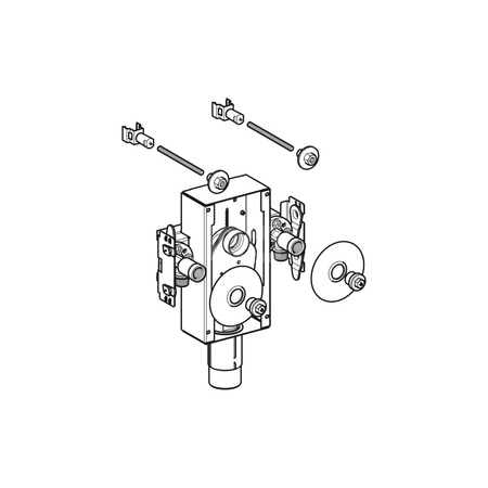 Zestaw nakrętek kołnierzowych Geberit (2 szt.)