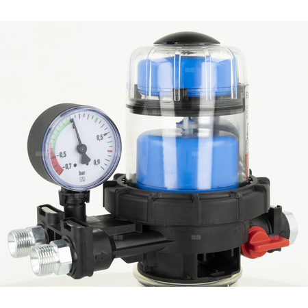 Filtr olejowy AFRISO FloCo-Top-2CM Si zintegrowany z odpowietrznikiem fi 3/8'' x 3/8'' GW x GZ, z wkładem plastikowym, maks. przepływ 100 l/h