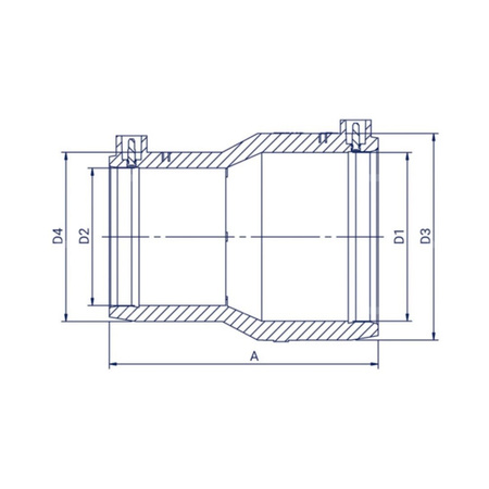 Redukcja doczołowa PE100 SDR 11 d 140/110