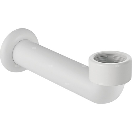 Kolano przyłączeniowe Geberit 90' z rozetką: d=50mm, Biały-alpin