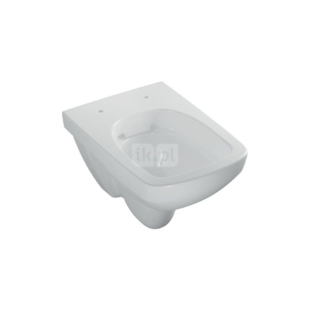 Deska sedesowa Geberit Selnova Compact, kształt geometryczny, mocowanie od góry: Wolne opadanie=Nie, Zawiasy wypinane=Nie, Mocowanie=Od góry, Biały / Błyszczący