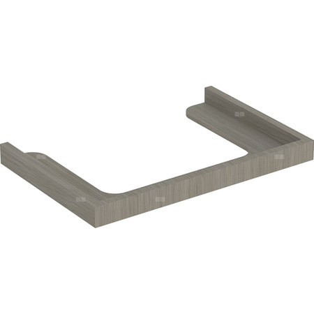 Nasadzany blat Geberit Citterio pod umywalkę: Dąb szarobrązowy, Szerokość umywalki=75cm