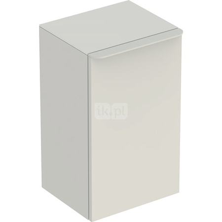 Geberit Smyle Square Szafka boczna, B36cm, H60cm, T32.6cm, z jednymi drzwiami, z zawiasem po lewej stronie, sand grey