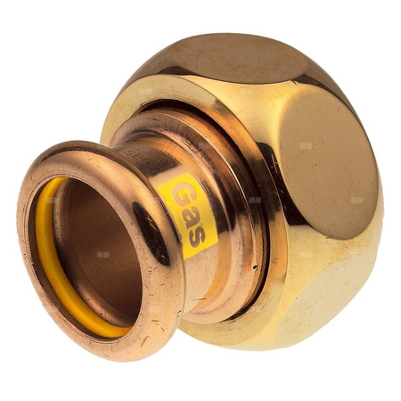 Półśrubunek z płaskim uszczelnieniem GW Copper Gas - 28 G1 3/8"