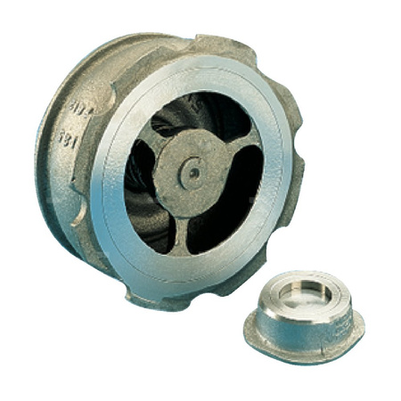 Zawór zwrotny międzykołnierzowy, zamknięcie płytkowe wspomagane sprężyną, typ 812XL, Pnom 4,0 Mpa, 4'' DN 100