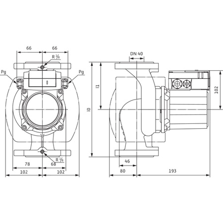 Pompa obiegowa WILO TOP-Z 40/7 DM PN6/10 GG, 2900 obr/min 3 x 400 V 50 Hz, PN 10/10bar