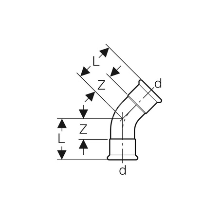 Uszczelka Geberit Mapress FKM, niebieska d22