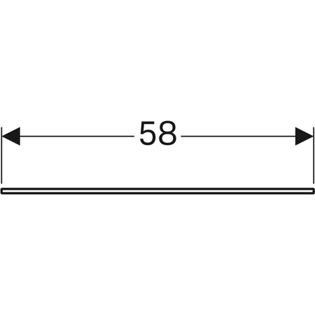 Blat szklany Xeno2 58 cm do szafki 807060