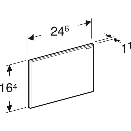 Zaślepka otworu rewizyjnego Geberit Sigma, chrom