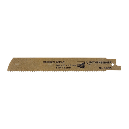 Specjalny brzeszczot do rur HSSE, 200 x 25 x 1,6