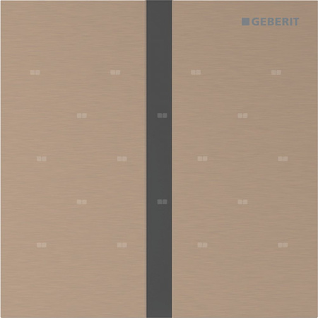 Płyta przykrywająca Geberit typ 40, kwadratowa: Czerwone złoto / Szczotkowany, powlekany easy-to-clean