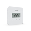 Przewodowy regulator pokojowy dwustanowy - duże cyfry (panel przedni ze szkła) biały, model T-2.1