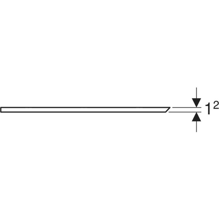 Osłona dekoracyjna Geberit Bambini boczna, do umywalki dla dzieci, wyższa umywalka: Biały-alpin / Matowy
