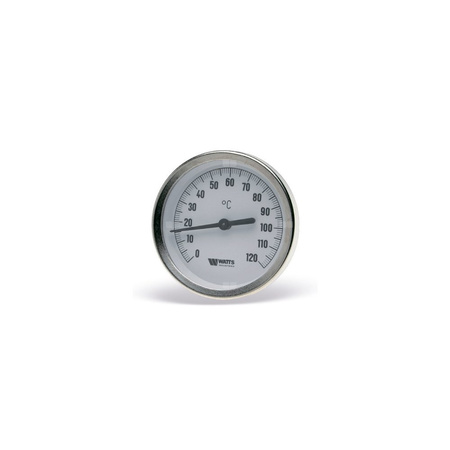 Bimetaliczny termometr z tuleją zanurzeniową G1/2B 50mm TB-100 50 0-120 st.C G1/2B/C2+NK+A+G+O RT+AT+QL WATTS INDUSTRIES