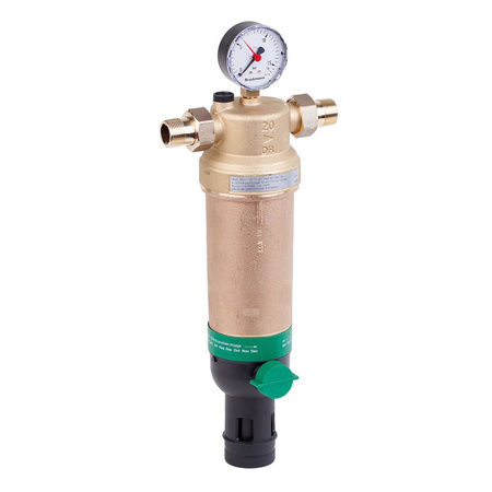 Filtr z płukaniem wstecznym do temp. 70 st.C, ze złączkami, 1/2", siatka 50 mikronów