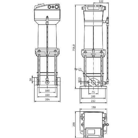 Wilo-MVISE 410-1/16/E/3-2-3G wysokociśnieniowa cicha pompa do wody