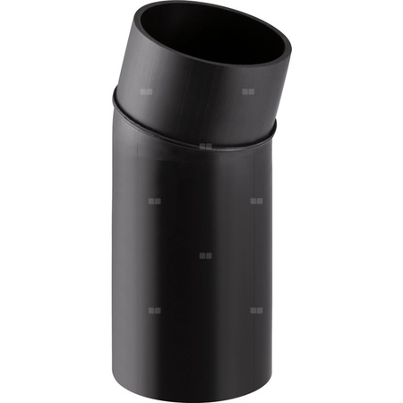 Kolano 15' GEBERIT HDPE, PE / polietylen, 125 mm, DN 125 x 125 mm x DN 125 (króciec)