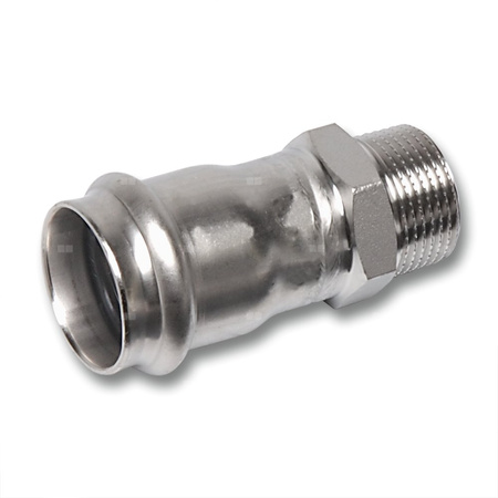 Nypel SANHA NiroSan Press, stal nierdzewna, 76,1 mm x 2 1/2'' (zw x GZ)