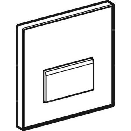 Przycisk uruchamiający Geberit typ 50, do zaworu spłukującego do pisuarów z pneumatycznym uruchamianiem spłukiwania: Zielony / Satynowy