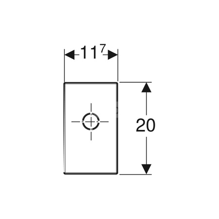 Króciec podłączeniowy syfonu podtynkowego do umywalek