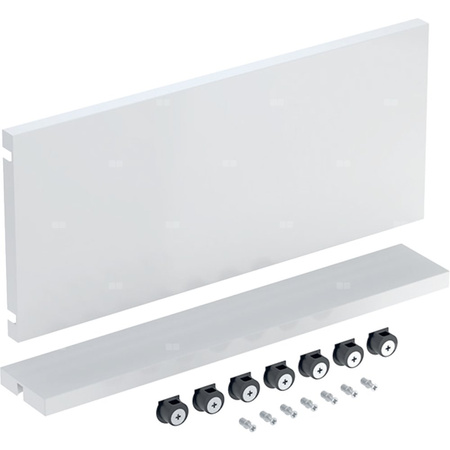 Zestaw serwisowy Geberit do szafki pod umywalkę: Szerokość umywalki=50cm, Biały / Melamina, struktura drewna