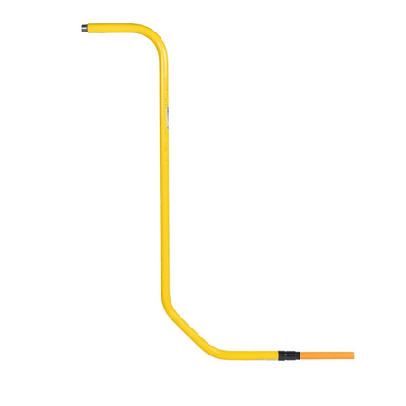 Przyłącze domowe gazu stalowe preizolowane 3LPE, PE32 x gwint 1", L=500xH=1500, typ Z