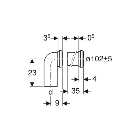 Zestaw uszczelek Geberit: d=50mm