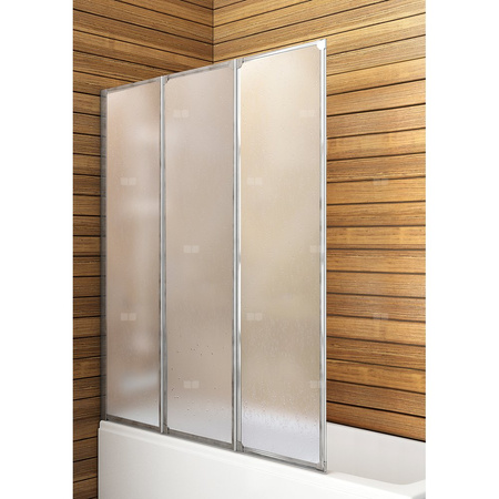 Parawan nawannowy KFA Armatura STANDARD prosty, 1220 mm / 1390 mm tworzywo sztuczne chrom