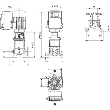 Wilo-MVIE 7002/2-3/16/E/3-2-2G wysokociśnieniowa pompa do wody