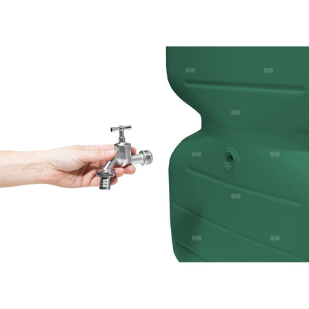 CUBUS zbiornik na deszczówkę 1000 litrów ciemnozielony