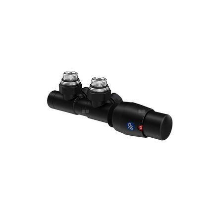 Zawór Z15 termostatyczny dual lewy C75 + złączki miedź