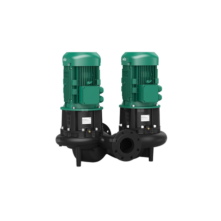 Pompa obiegowa WILO CronoTwin-DL 50/170-1,1/4-IE3 typu in-line z silnikiem znormalizowanym 50 Hz, moc silnika 1.1kW 2.3 A 1450 obr/min, wlot Kołnierz DN 50