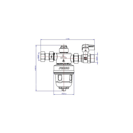 Magnetyczny separator zanieczyszczeń 3/4''