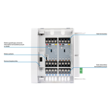 Moduł sterujący przewodowy AFRISO RM D2 CosiTherm do systemu sterowania instalacji domowej